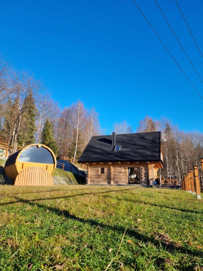 Babiogórska Chata - dom z bali z jacuzzi i sauną Zawoja Exterior foto